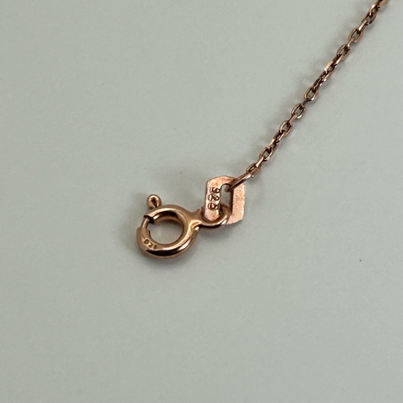 Sunkissed Sterling Silver Cubic Zirconia Fish Bracelet Rose Gold Plating 7" - Picture 8 of 12